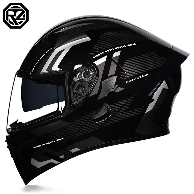 Full Face Motorcycle Helmet With Bluetooth - Универсальный всесезонный электрический велосипедный шлем для