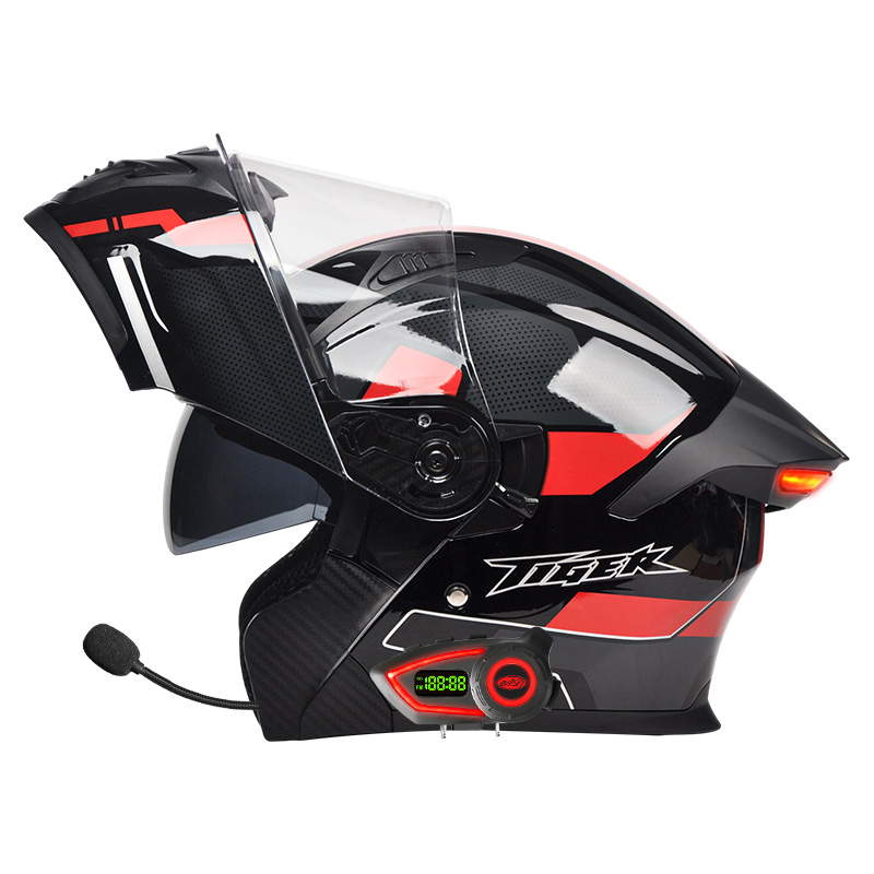 Мотоциклетный шлем с LED-подсв – обзор и цена Full Face Motorcycle Helmet With Bluetooth